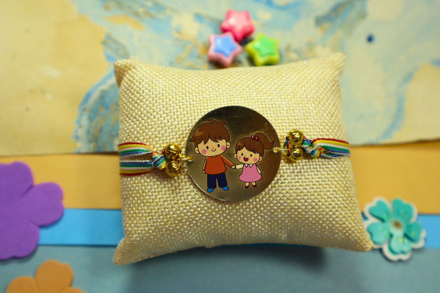 Kamule Sneh Sutra Rakhi - Golden