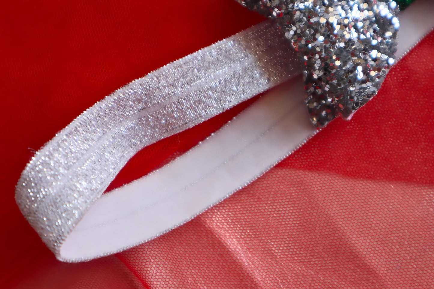 Kamule Christmas Theme Glitter Applique Headband- golden