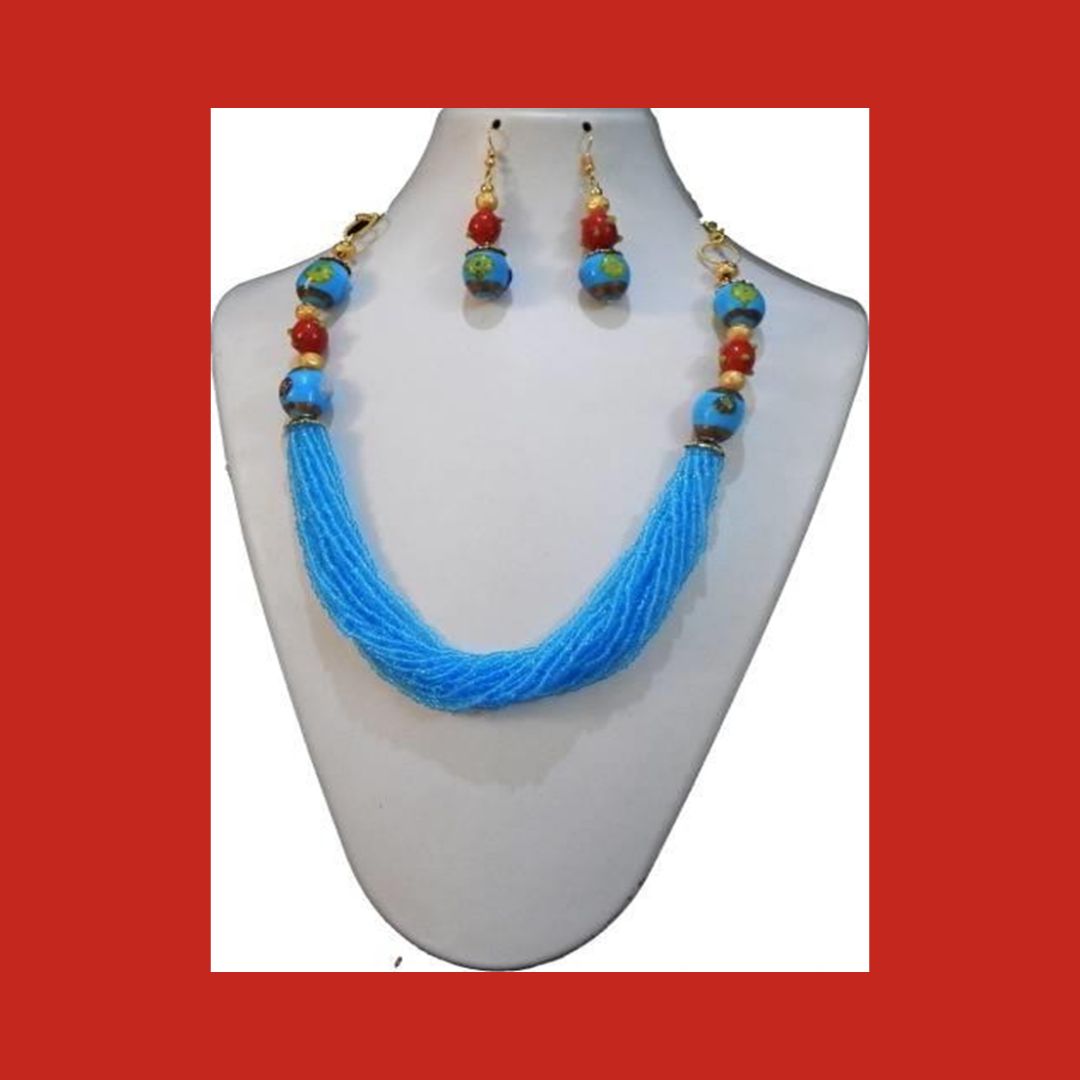 Ocean Breeze Beaded Necklace Set