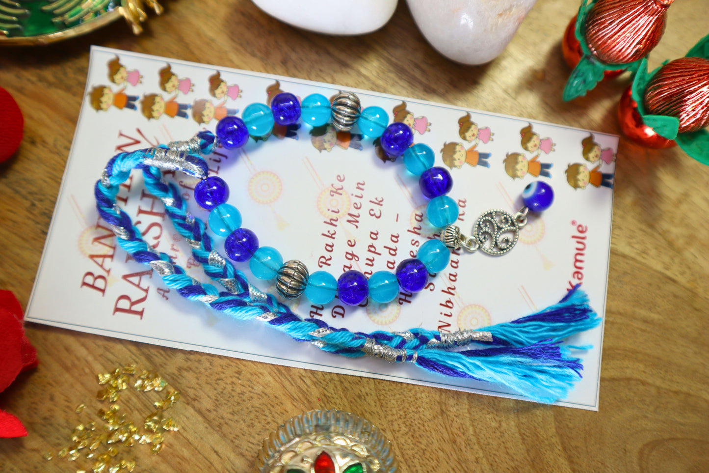 Kamule BlueAura Rakhi -Blue