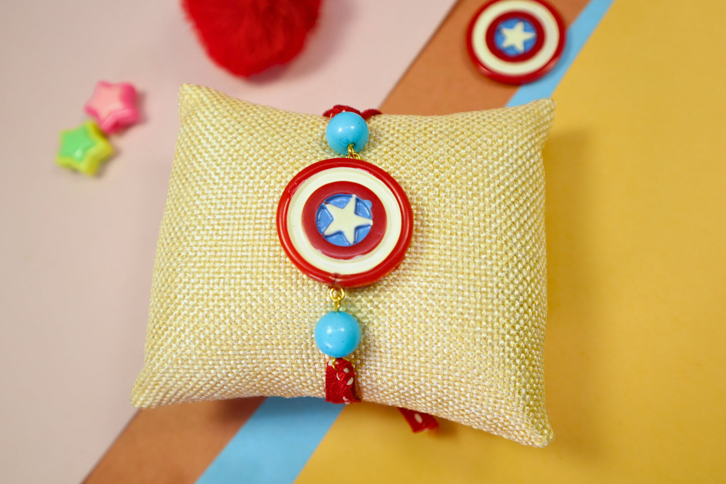 Kamule Shield Power Kids Rakhi - Red