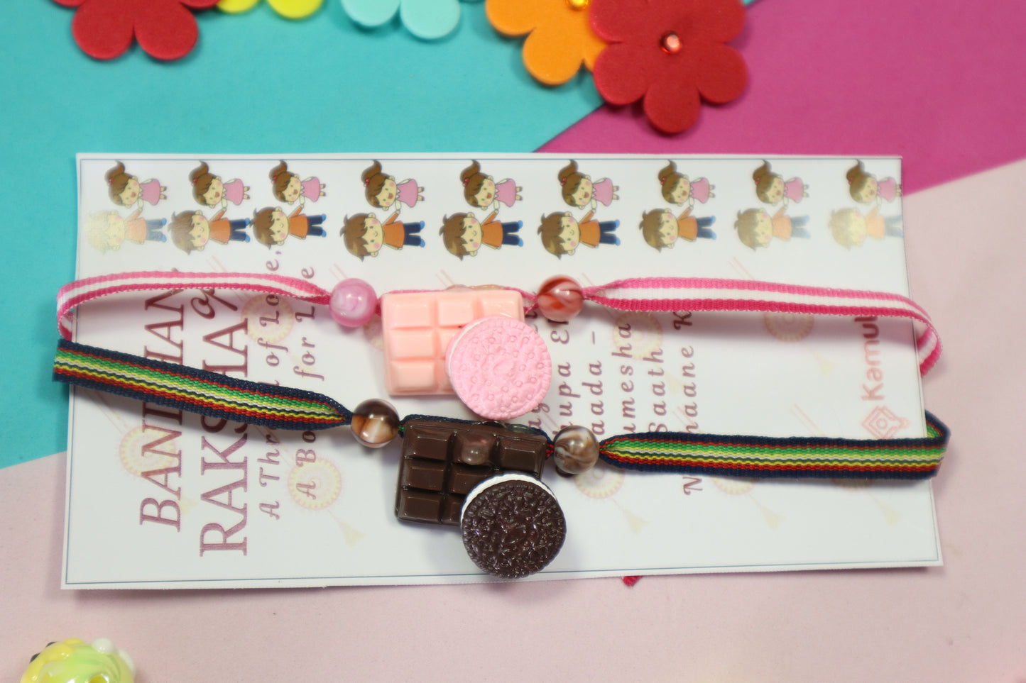 Kamule Milk Choco Delight Rakhi - Cream