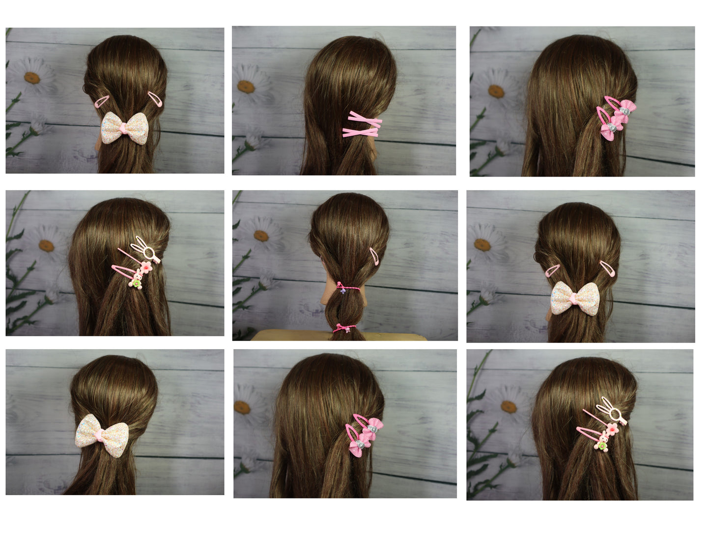 Kamule Magical Mane Hair Accessories Gift Set Pack of 11- Pink