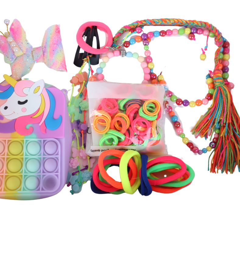 Kamule Complete Hair Accessories Gift Pack of 78 - Multicolour