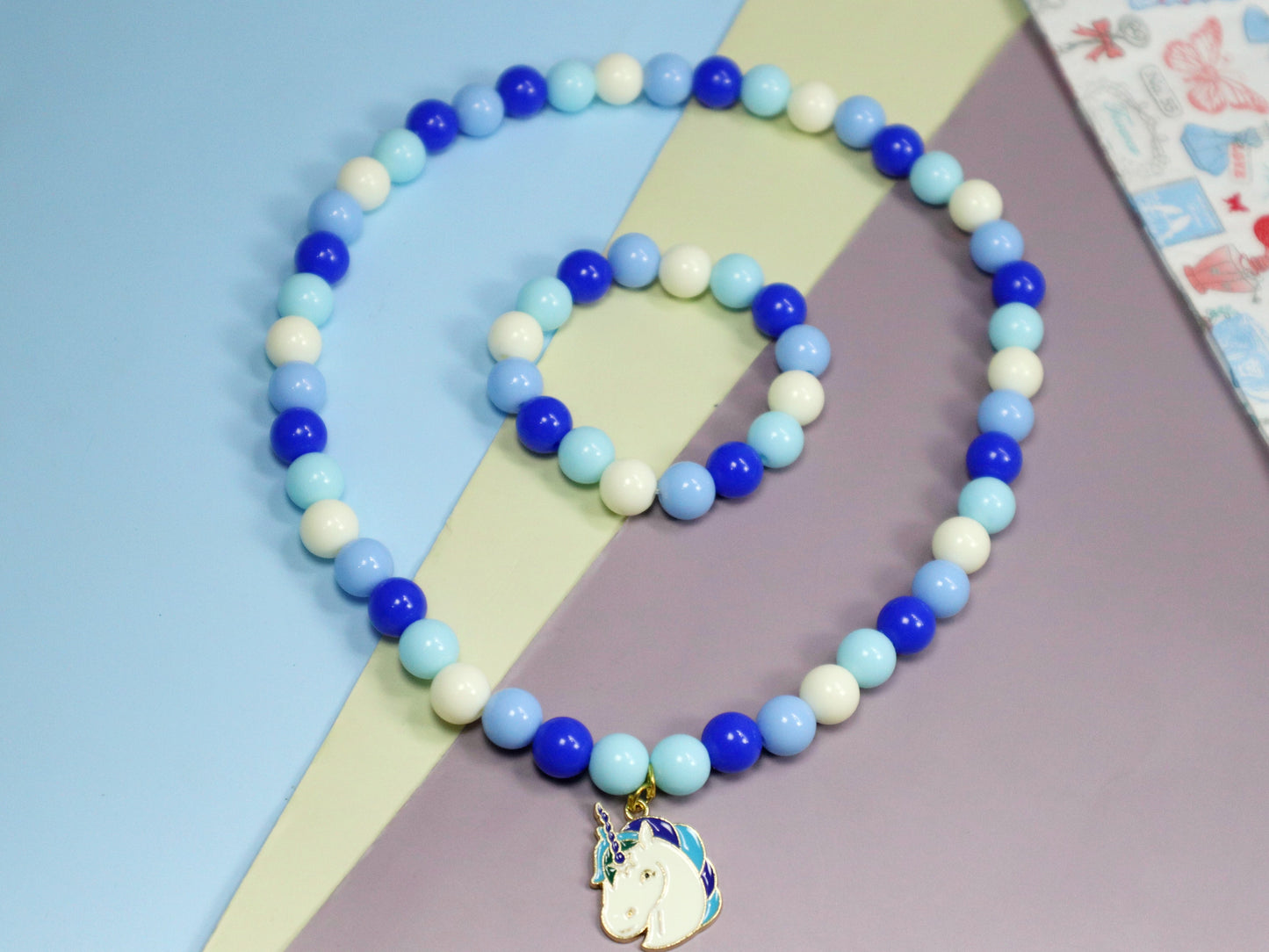 Kamule Kids Unicorn Necklace and Bracelet