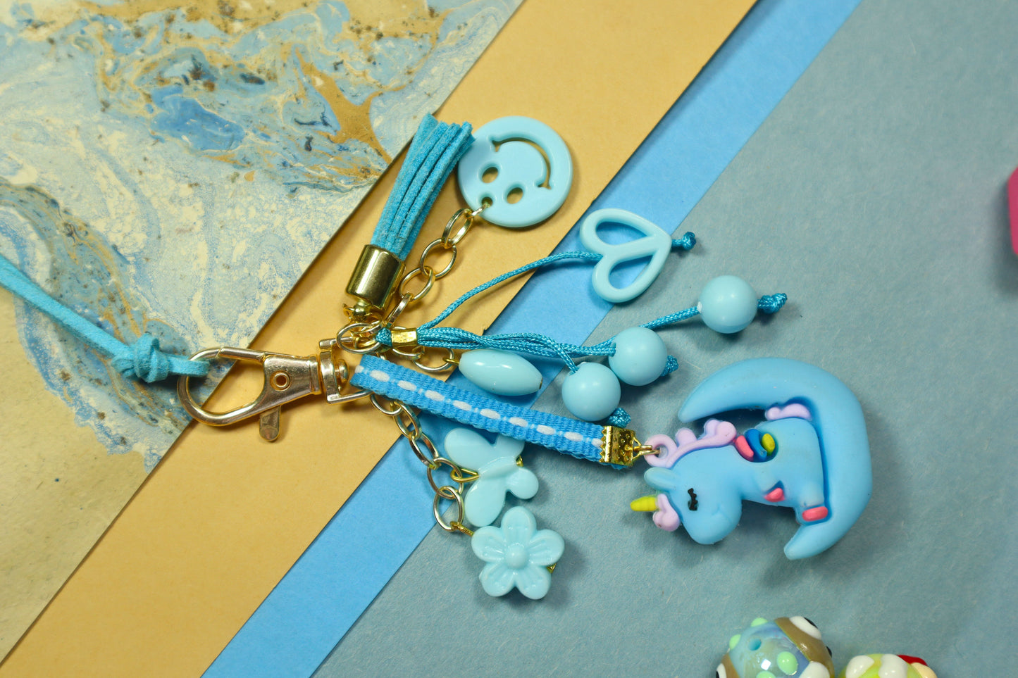 Kamule Unicorn Vibes Lumba Rakhi - Light Blue/ Sky Blue
