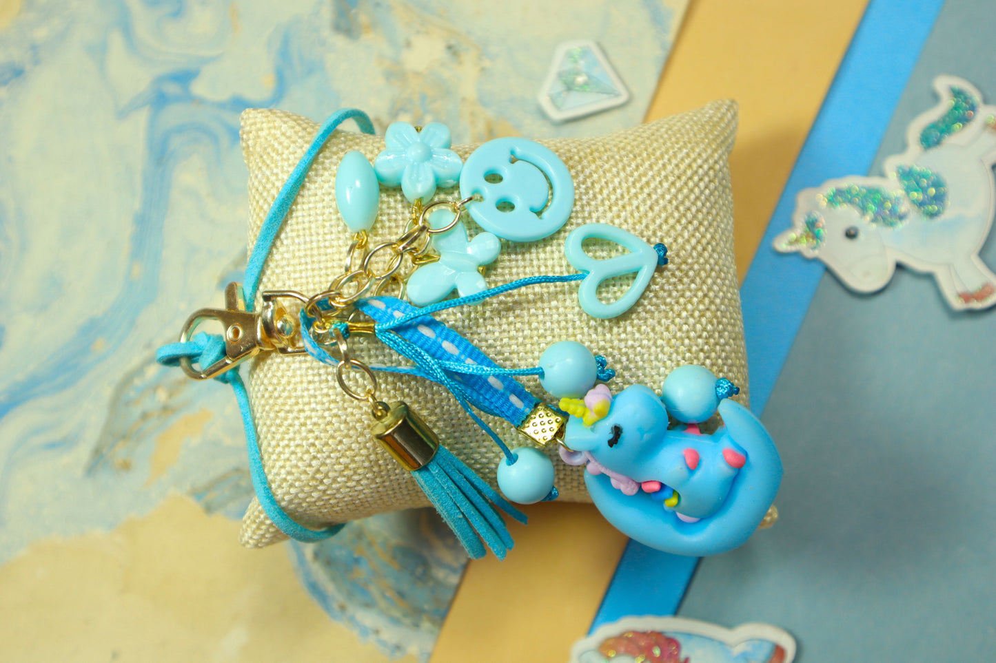 Kamule Unicorn Vibes Lumba Rakhi - Light Blue/ Sky Blue