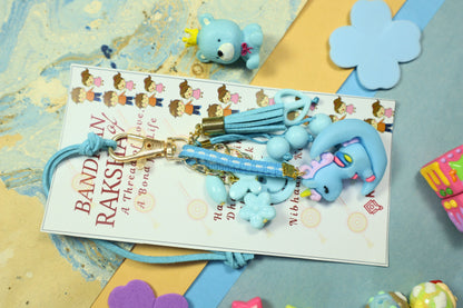 Kamule Unicorn Vibes Lumba Rakhi - Light Blue/ Sky Blue
