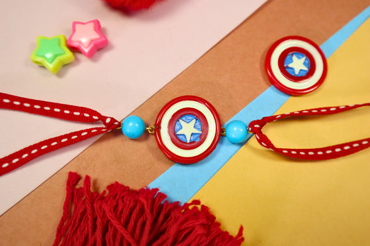 Kamule Shield Power Kids Rakhi - Red
