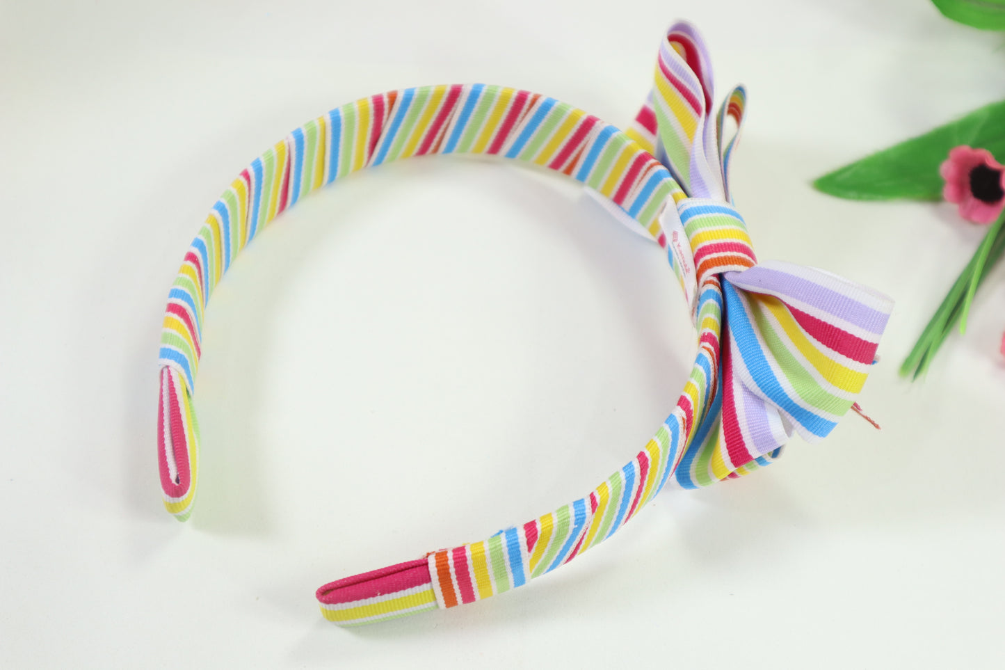 Kamule Multi Sprigs Detailed Bow Hair Band Pack of 1- Multicolour