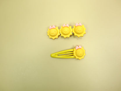 Kamule Polymer clay Character Hair Accessories set of 5-Yellow