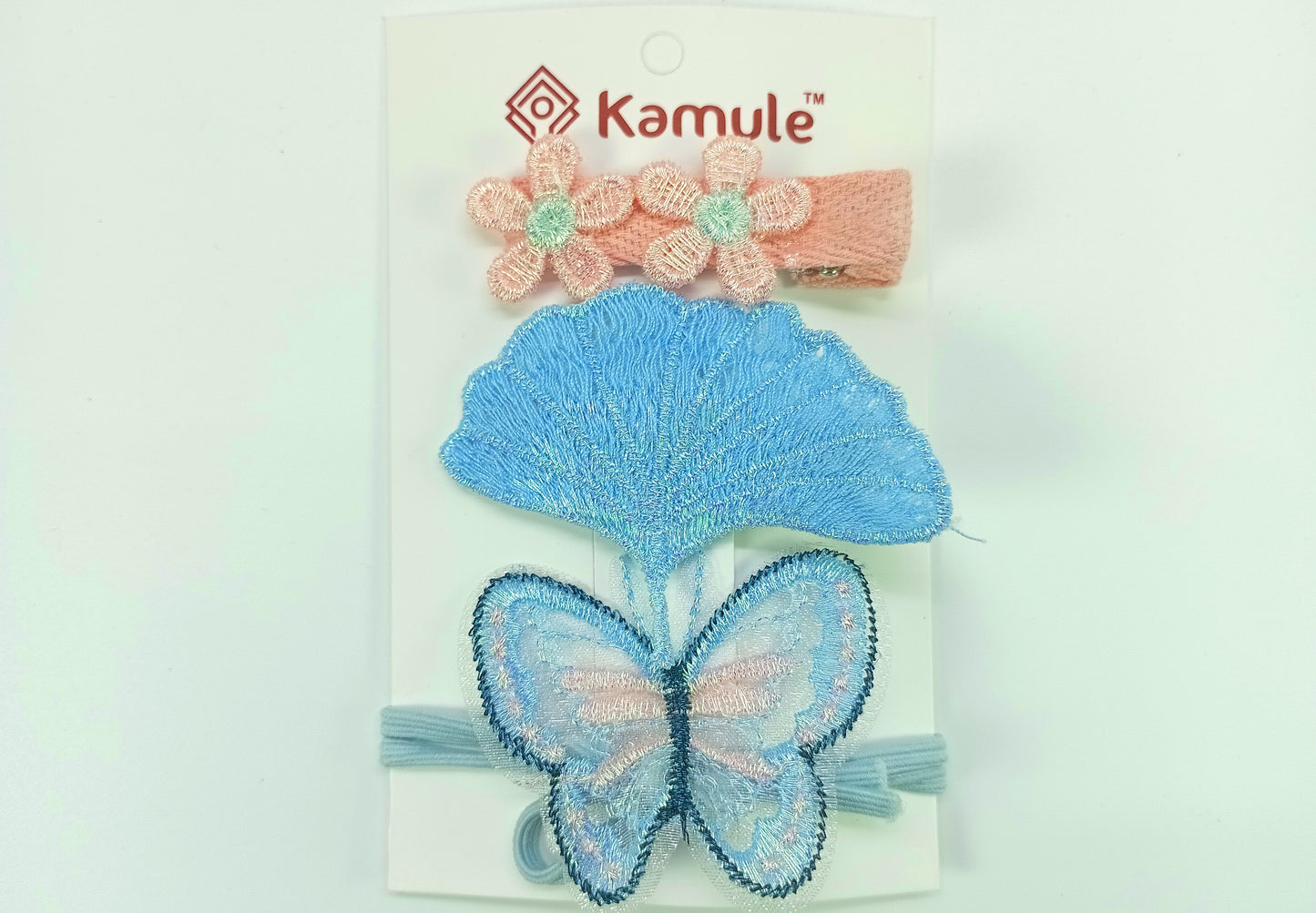 Kamule  Embroidered Applique hair clips/ Crochet Appliques hair clips