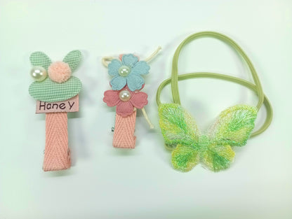 Kamule  Embroidered Applique hair clips/ Crochet Appliques hair clips