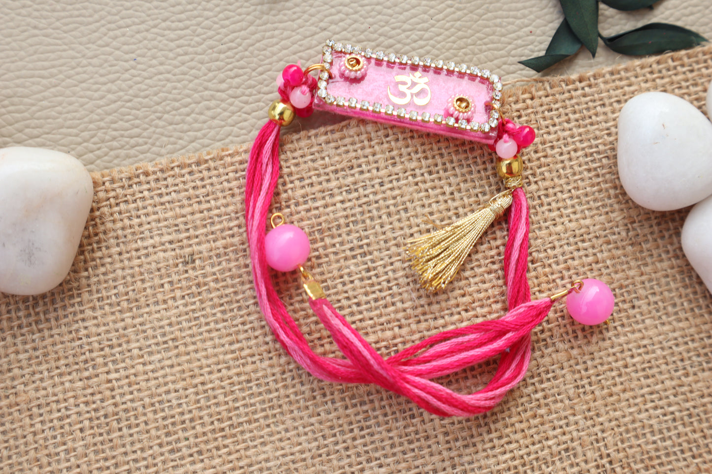 amule Pink Om Rakhi - Pink