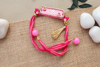 amule Pink Om Rakhi - Pink