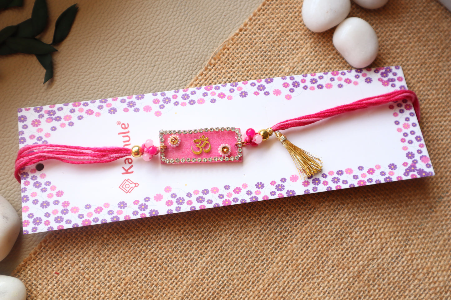 amule Pink Om Rakhi - Pink