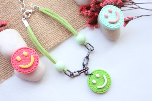 Kamule Smiley Kids Rakhi -  Green