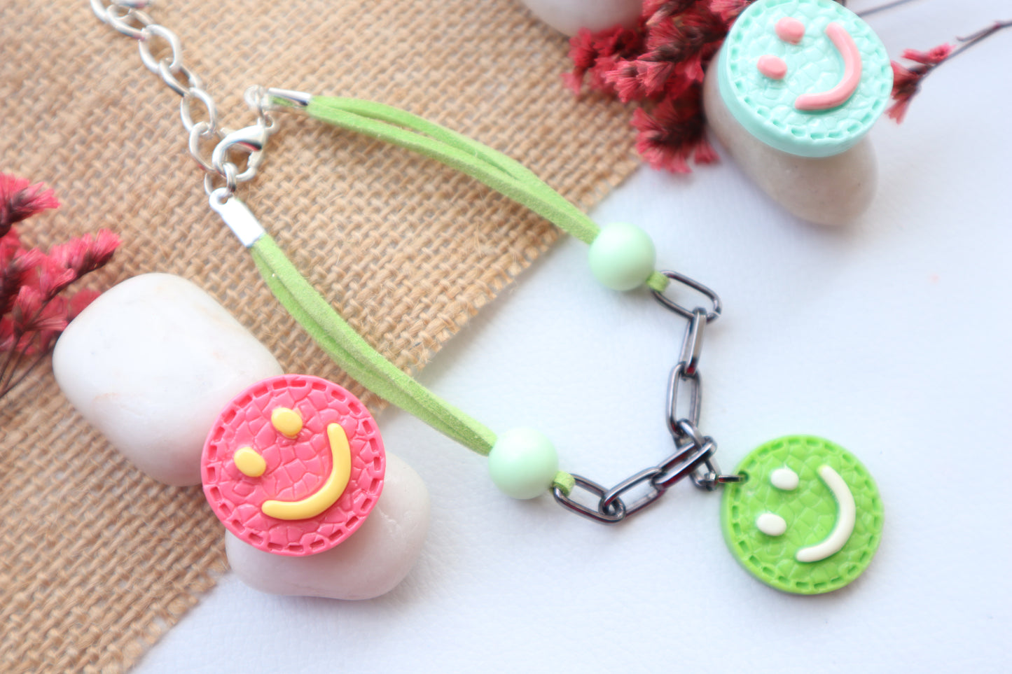 Kamule Smiley Kids Rakhi -  Green