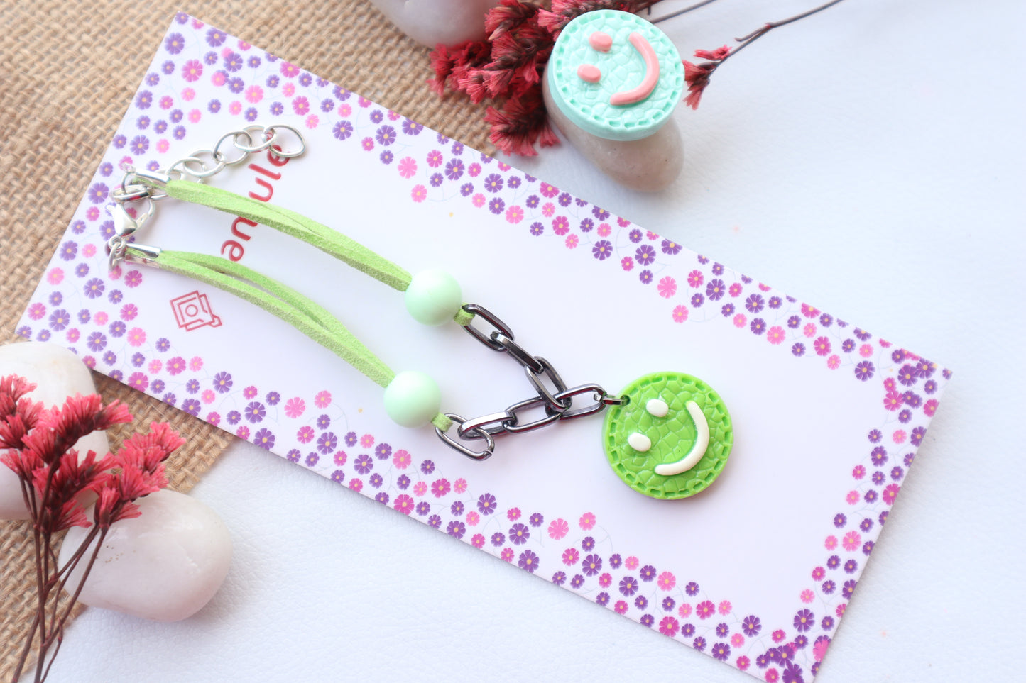 Kamule Smiley Kids Rakhi -  Green