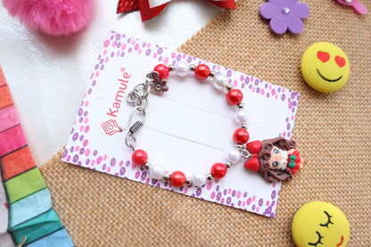 Kamule Princess Doll beads Embedded Lumba Bracelet- Red