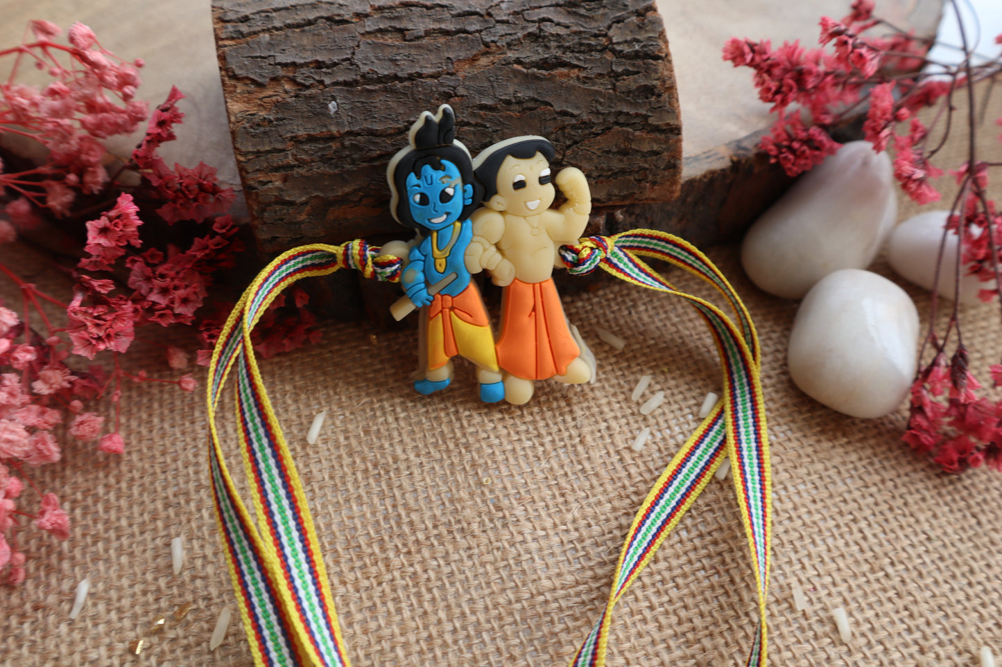 Kamule Krishna & Bheema Kids Rakhi - Multicolour