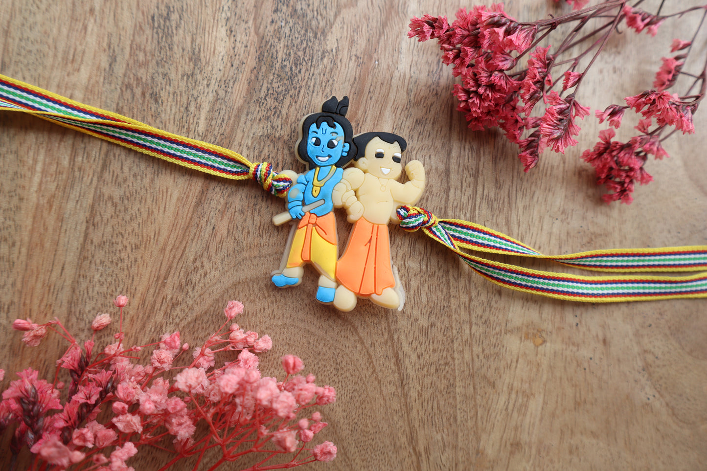 Kamule Krishna & Bheema Kids Rakhi - Multicolour