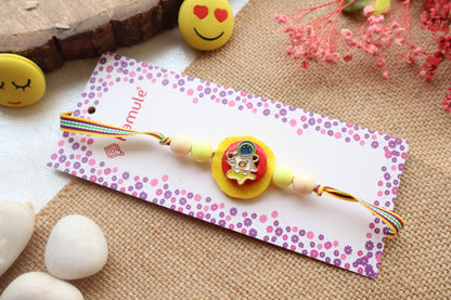 Kamule Astronaut Kids Rakhi-Yellow