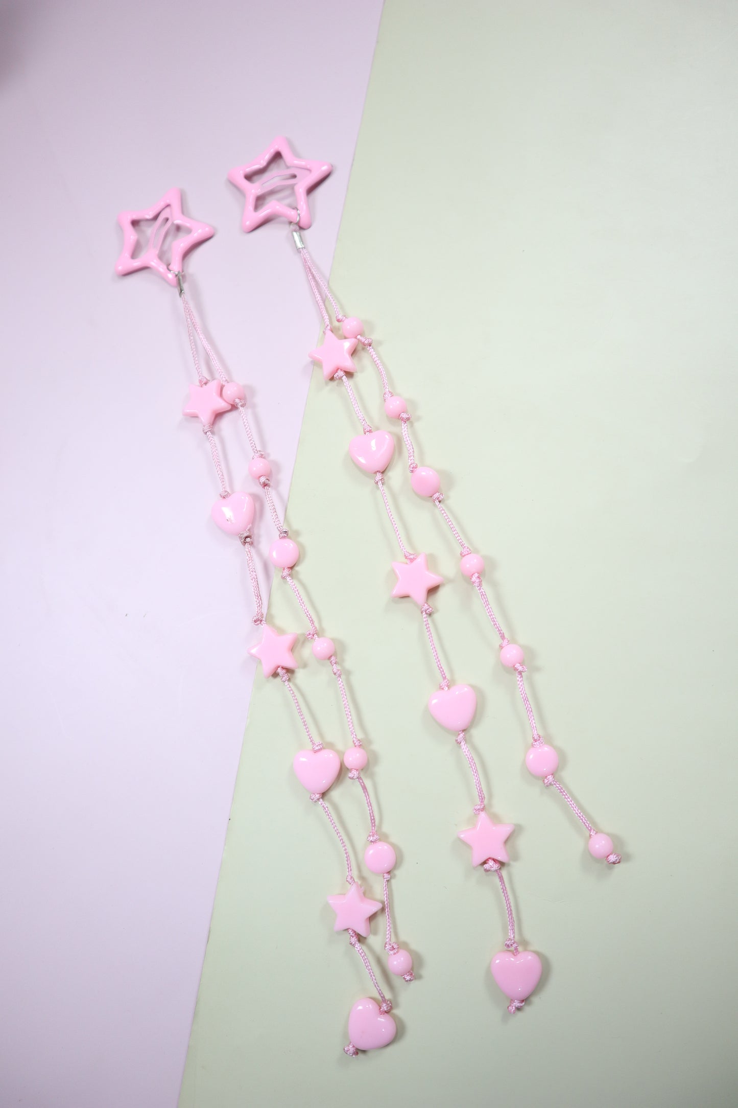 Kamule Pastel Pink Thread Hair Clip