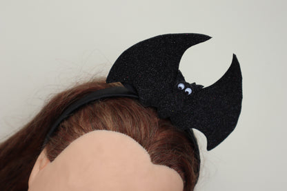Kamule Halloween Bat Wings Headband - Black