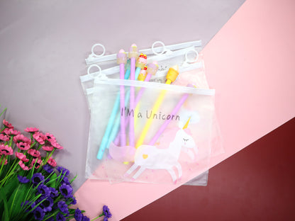 Kamule Unicorn Transperent Pouch