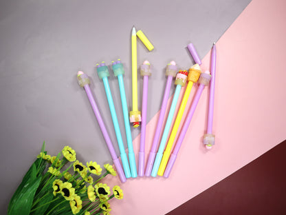 Pastries Gel Pen, Back to School, Kawaii Gel Pen-Blue