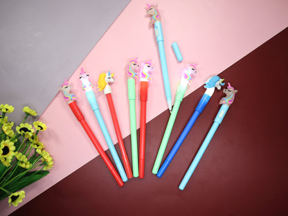 Unicorn LED Gel Pen, Back to School, Kawaii Gel Pen-Blue