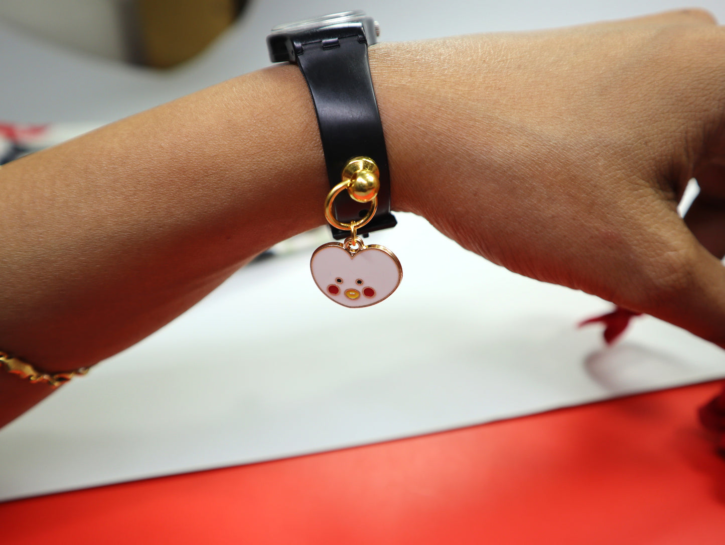 Kawaii Heart Charm, Apple Watch Band Charm, Watch Band Stud,watch Jwelllery , Watch Band Charm, Gift for Her