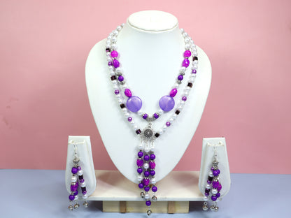 Purple Fusion Elegant Jewellery set