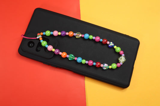 Kamule Multi colour Shiny Phone Charm