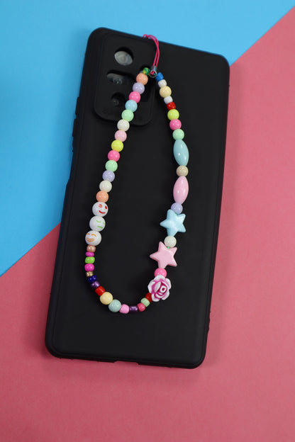 Kamule Multi colour Smily Face Phone Charm