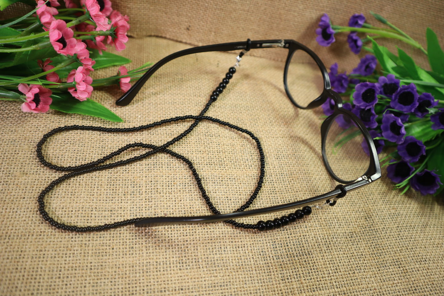 KAMULE BLACK DUAL BEADEDS-CHAIN (BLACK)