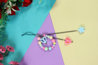 Chunky Chain  Multicoloured Phone Charm