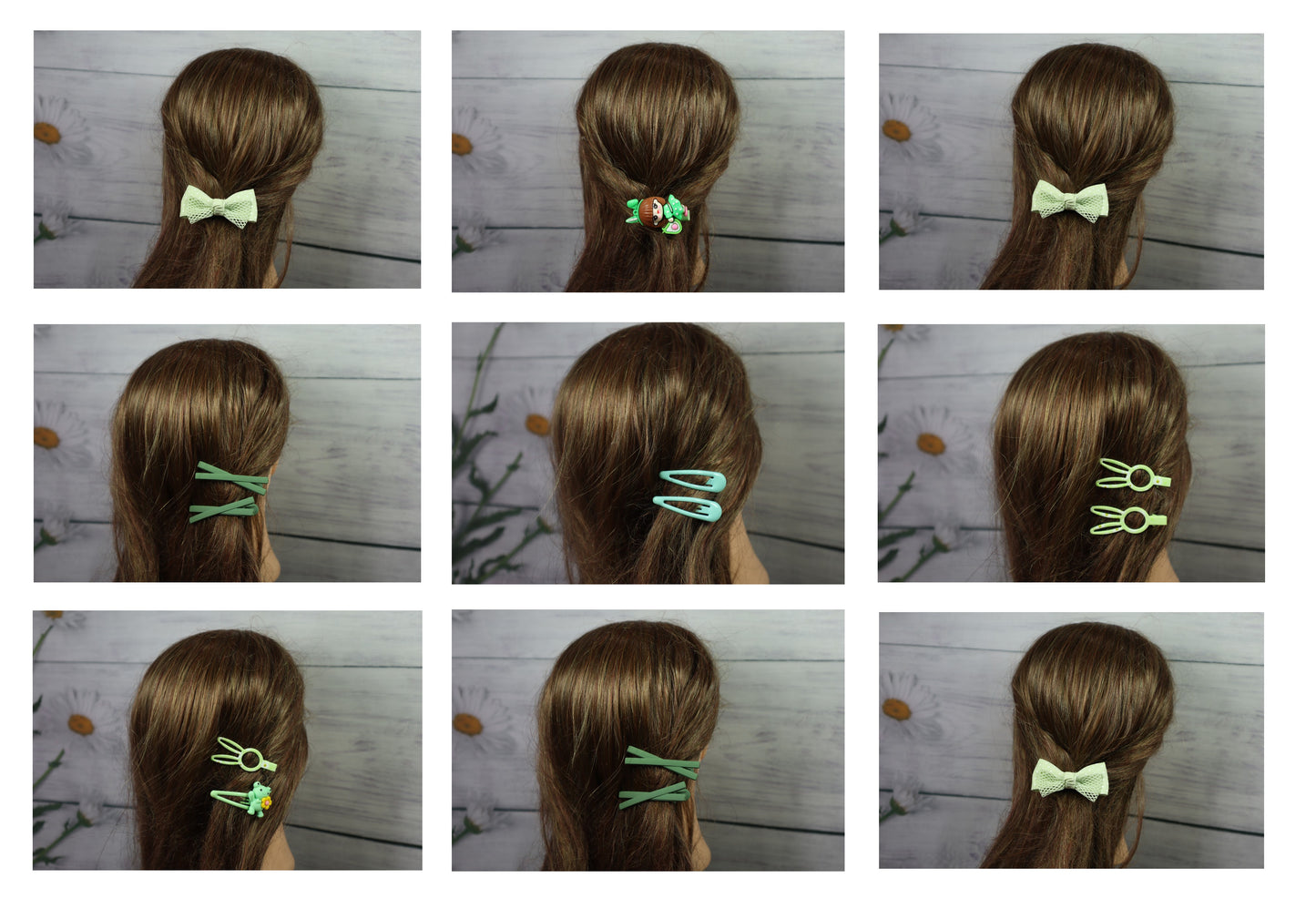 Kamule Doll-tastic Hair Bling Pack of 11 - Green