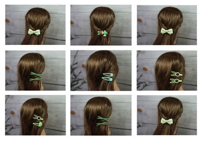 Kamule Doll-tastic Hair Bling Pack of 11 - Green