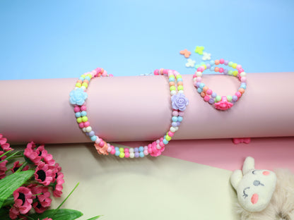 Kamule Multicolour Choker Necklace & Bracelet